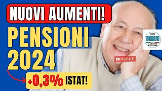 ISTAT AUMENTI PENSIONI e RIVALUTAZIONE Pensione 2024 inaspettatamente Modificata Scopri le NOVITÀ [upl. by Chiquita]