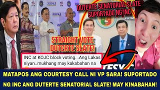 INC SUPORTADO ANG DUTERTE SENATORIAL SLATE LAGOT NA ANG BANGAG SLATE [upl. by Meghan315]