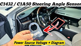 C1432C1A50 Steering Angle Sensor Power Source Voltage  wiring Diagram  Solution [upl. by Antrim77]