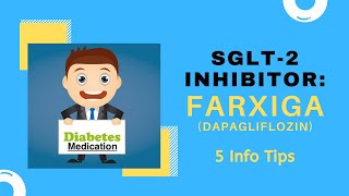 Farxiga dapagliflozin SGLT2 Medication  5 Info Tips [upl. by Perry]