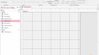 Create a Form in Design View in Access 2016 [upl. by Arabrab]