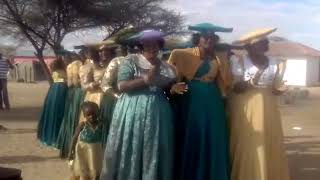 Outjina session 2 Herero Traditional wedding dance [upl. by Melas531]