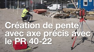 Comment créer une pente dans un axe précis avec le laser rotatif PR 4022 [upl. by Fairfax]