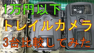 20200520トレイルカメラ10000円以下3台比較してみました‼あなたのおすすめのトレイルカメラあれば教えてください。防犯としても有効活用。 [upl. by Aylsworth]