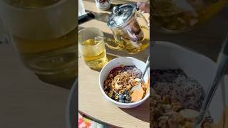 Combine equal parts milk and oats add chia seeds and honey refrigerate enjoy cookingasmr asmr [upl. by Eiclud327]