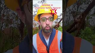 Newbie and chainsaw fails fail construction adamrose workers [upl. by Ailadgim]