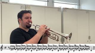 Arbans Complete Conservatory Method for Trumpet  1  Gruppetto  Tassio Furtado Trompete [upl. by Shae]