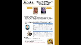 22124 Health amp Wealth Wed Pastor David Topics Kidney Liver Prostate Blood Results [upl. by Dorweiler]