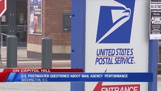 US Postmaster questioned about mail agency performance [upl. by Gabrila461]