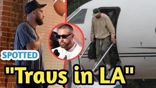 Is Travis Kelce SKIPPING Taylor Swifts Eras Tour SPOTTED in LA Ahead of ESPY AWARDs [upl. by Kavita]