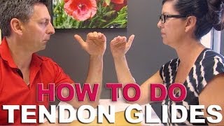 Arm Surgery  Tendon Glides Exercises  Nurse on the Go Video [upl. by Marline687]