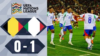 Gol di Sandro Tonali  BelgioItalia 01  Gli Highlights  UEFA Nations League 2024 [upl. by Hesketh]