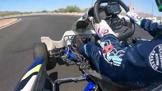 Mason Duchesnes first time driving a shifter kart  PKRA [upl. by Mahala]