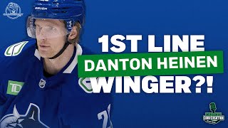 Heinen earning a spot on JT Millers wing and other Canucks lineup thoughts [upl. by Eirolav261]