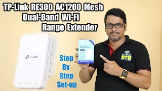 Hindi  TP Link RE300 AC1200 Mesh Dual Band WiFi Range Extender  Step by step WiFi Range Extender [upl. by Notsnhoj]