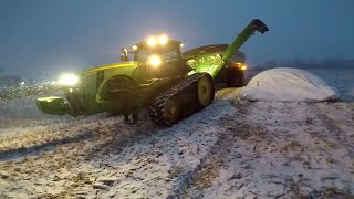 Grain Bags Snow Another Breakdown Harvest 17 vlog [upl. by Teyut39]