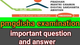 pmgdisha examination 2020  important question and answer [upl. by Leifeste]