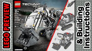 PREVIEW 42100 LEGO TECHNIC Liebherr R 9800 Excavator​ amp Building Instructions LEGO 2023 [upl. by Radley]