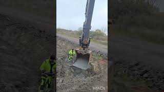 excavator sweden grävmaskin video shorts shortvideo operator reels construction [upl. by Lerad]