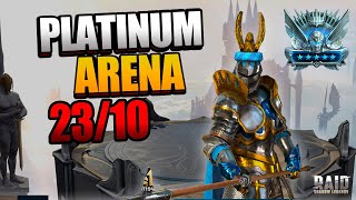 F2P ACCOUNT PLATINUM ARENA RESET 23102023  Raid Shadow Legends [upl. by Zetra]