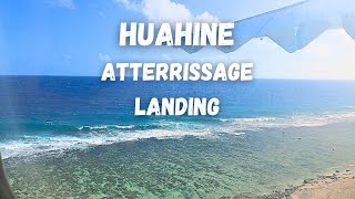 Aperçu de latterrissage à Huahiné en Polynésie française guide de voyage [upl. by Cattima]