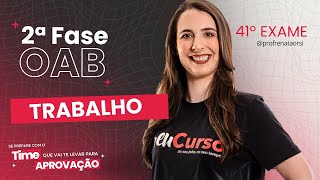 OAB 2ª fase TRABALHO Reclamação trabalhista Estrutura  MeuCurso [upl. by Ecinahc]