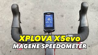 MAGENE XPLOVA X5 EVO dari acer  Speedometer plus video [upl. by Nnaed]