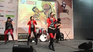 Bless4  Sousei No Aquarion Live at Comic Fiesta 2012 [upl. by Yrrac]