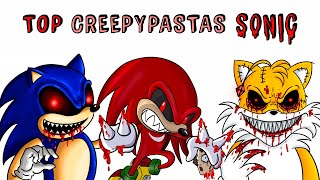 TOP Creepypastas SONIC Tails Doll Knuckles Sonicexe 🔥 Draw My Life [upl. by Carole264]