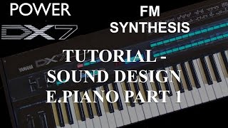 How to learn Yamaha DX7 Synthesizer  Tutorial FM Synthesis Sound Design EPiano Part 1 [upl. by Esirtal]