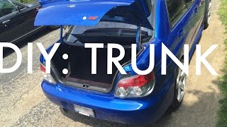 DIY How to redo trunk floorboard trunk liner new floor Subaru STI edition [upl. by Mundy]