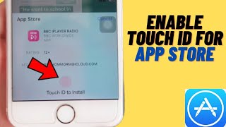 How To Use Touch ID For App Store iOS 14  How Do I Enable Touch ID For App Store In iPhone [upl. by Nalani]