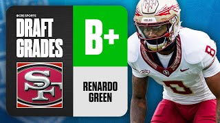 2024 NFL Draft Grades 49ers select Renardo Green No 64 Overall  CBS Sports [upl. by Monro]