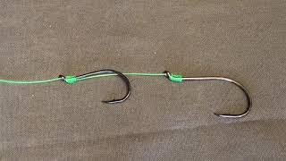 How to tie 2 hooks on one fishing line you would never lose your fish again [upl. by Eigla]