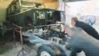 Land Rover chassis change in 30 seconds [upl. by Aneehsal167]