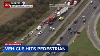 Pedestrian struck on I80 in south suburbs ISP [upl. by Chil7]