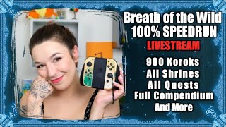 Breath of the Wild 100 SPEEDRUN  LIVESTREAM [upl. by Wolfram376]