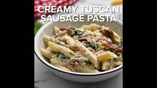 Creamy Tuscan Sausage Pasta [upl. by Chapel]