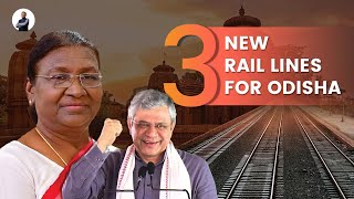 Rail infra boost in Odisha I 3 new railway lines [upl. by Younger596]