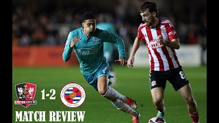 Exeter City 12 Reading FC Wareham amp Craig  EFL League One Matchday 11  Match Review [upl. by Lemhar]