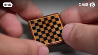 Papan catur terkecil di dunia  The smallest chess board in the world chess chessboard chessgame [upl. by Tav]