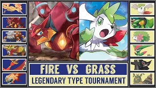 FIRE vs GRASS  Legendary Pokémon Type Tournament Battle 6 [upl. by Glenda703]