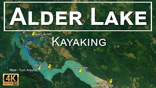 Alder Lake Washington Kayaking in 4K UHD with Drone Aerials [upl. by Georglana769]