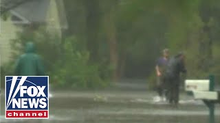 Rivers rise as Florence moves across the Carolinas [upl. by Tullius]