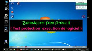 ZoneAlarm free firewall test protection exécution programmes [upl. by Donielle]