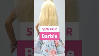 Barbie Dress to sew Spaghetti Strap Swing Dress barbie fashiondolls Barbiedollclothes shorts [upl. by Esilenna]