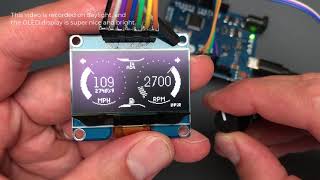 Arduino Car Cluster with OLED Display Dashboard gauges controls SSD1306 u8glib [upl. by Etsyrk845]