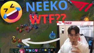 T1 Oner Laugh At New Rework Neeko Ganking Him leagueoflegends t1 oner lolclips reworkneeko lol [upl. by Milissa663]