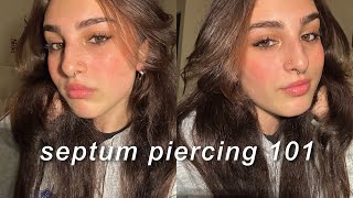 getting a septum piercing tips amp experience [upl. by Behre]