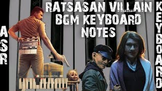 Ratsasan villain bgm Keyboard notes  notes in description [upl. by Amsirhc]